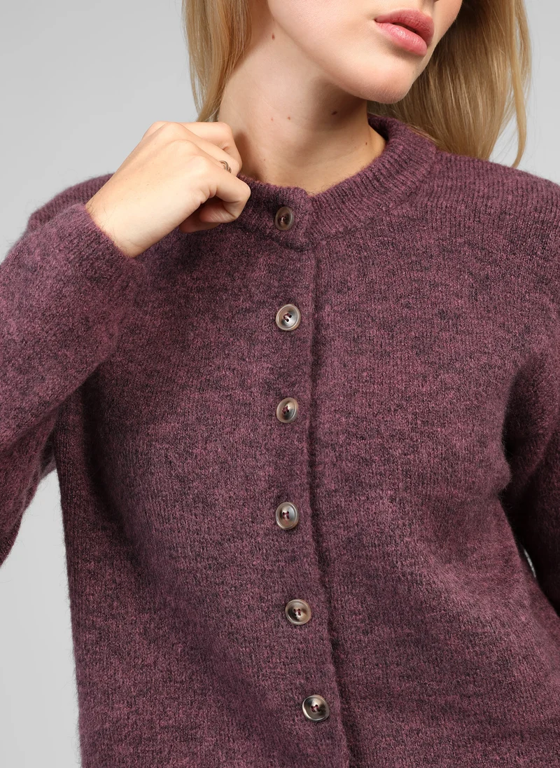 GILET LETIANA figue