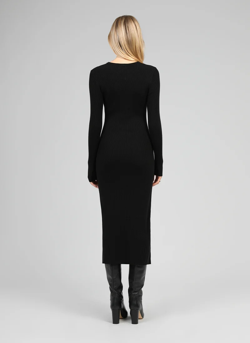 ROBE LONGUE NADIA noir