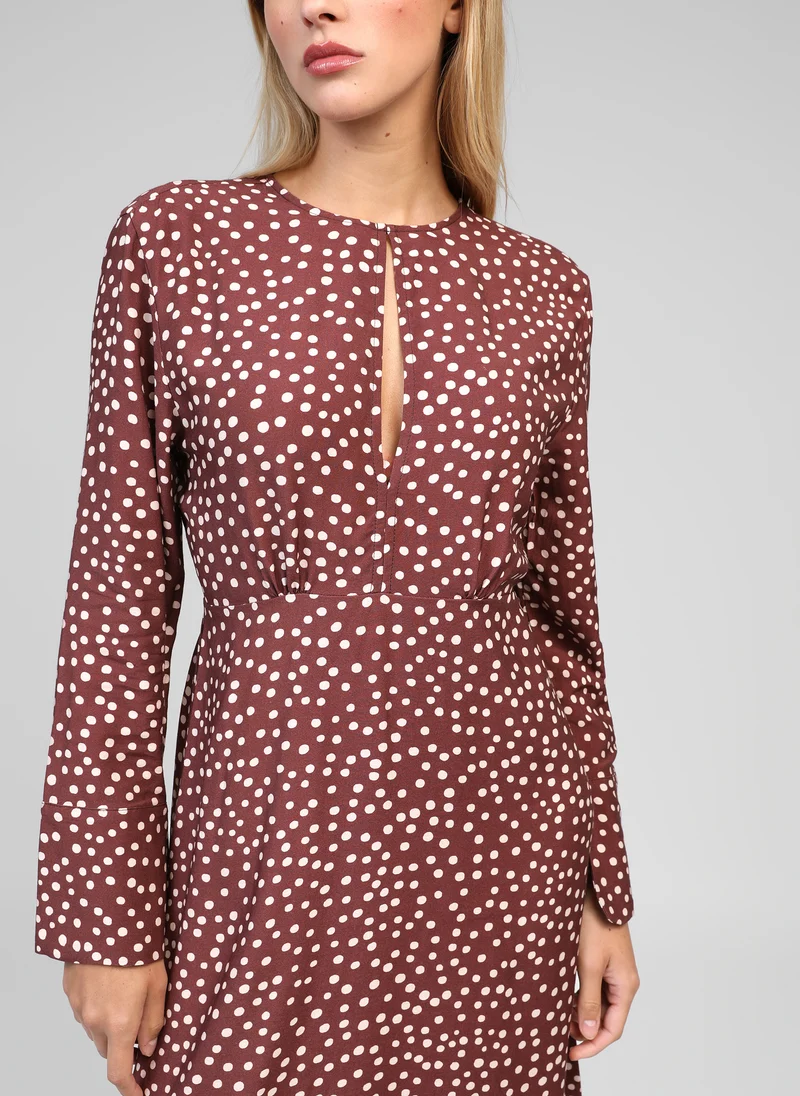ROBE MIDI MASELMA jakaranda choco