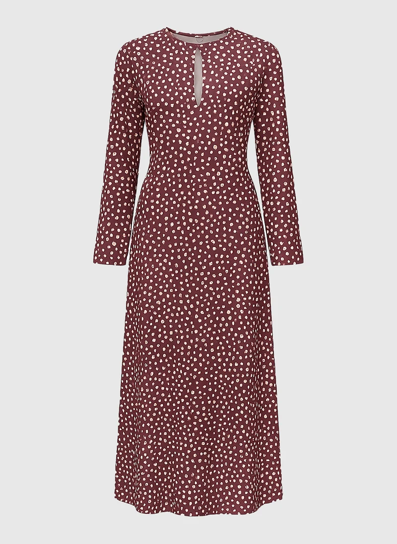 ROBE MIDI MASELMA jakaranda choco
