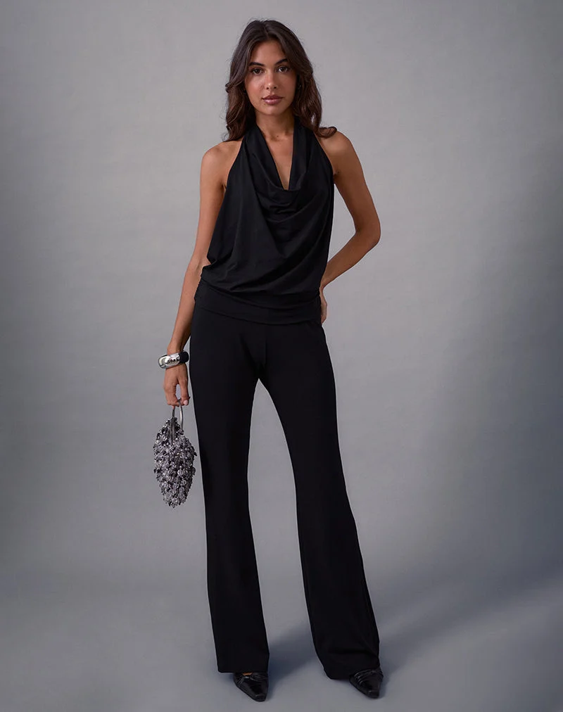 Combinaison dos nu Mayla en noir