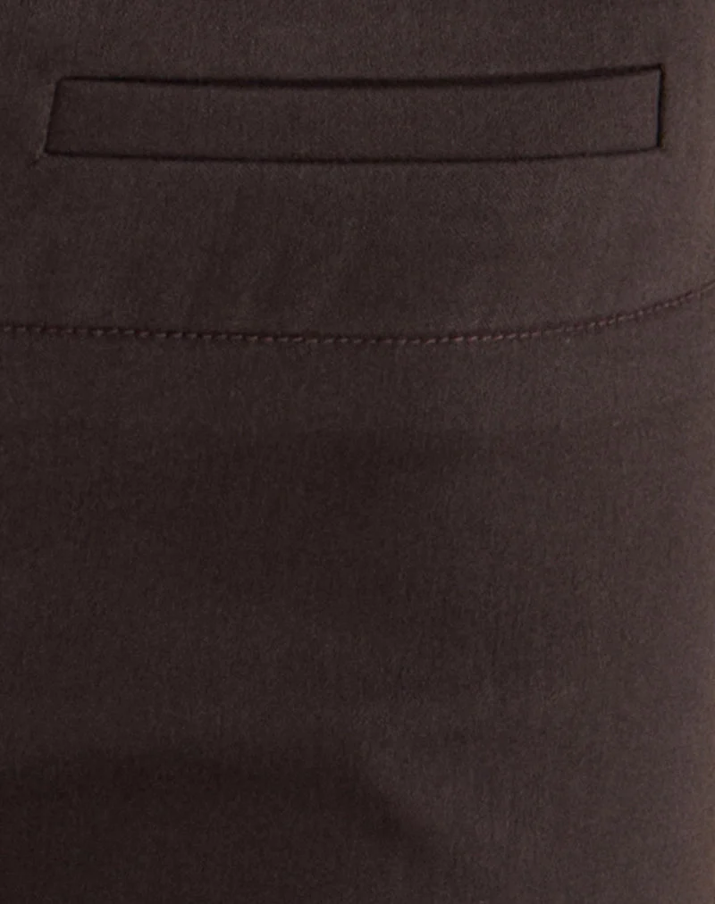 Mini short Lucen en brun tailleur