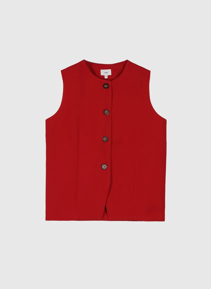 GILET DE COSTUME ZOLA rouge
