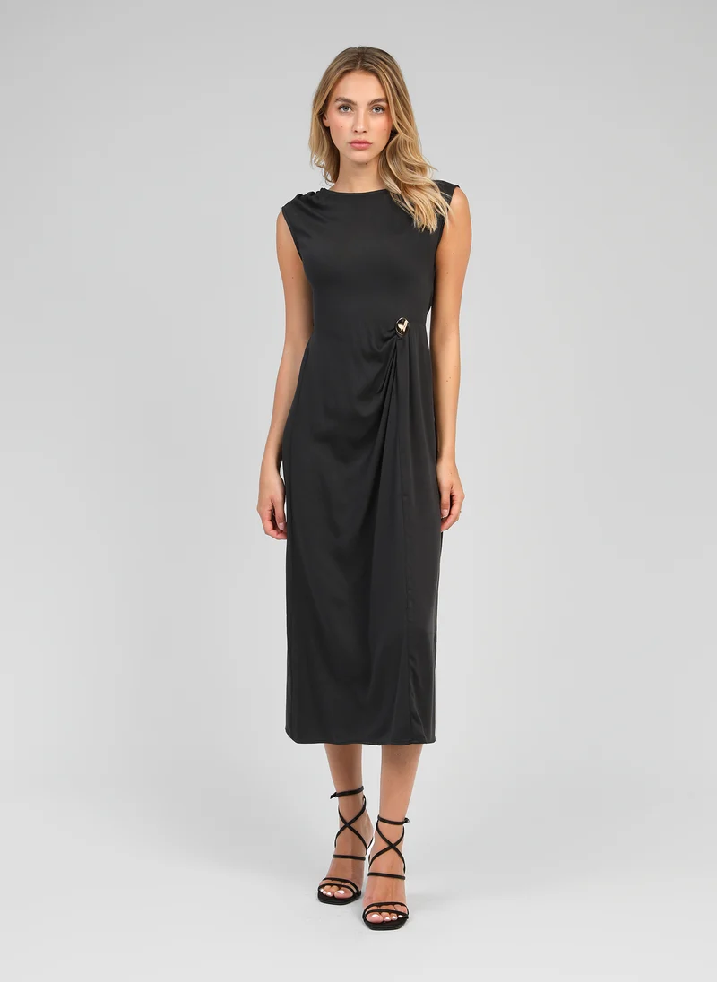 ROBE LONGUE MALEONY carbone