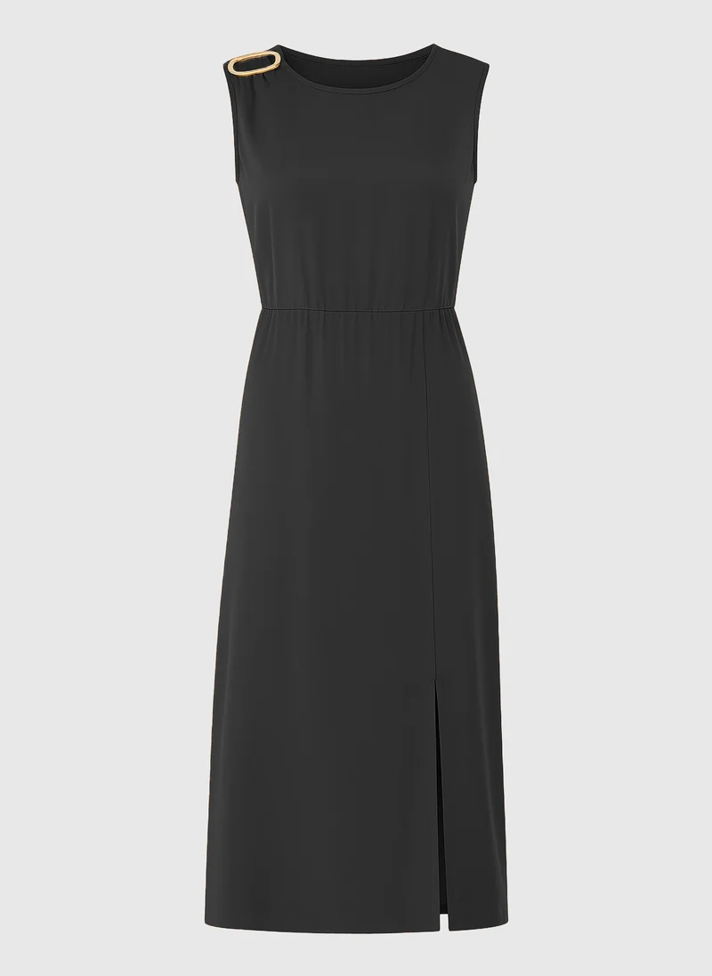 ROBE MIDI MYSTRAL carbone