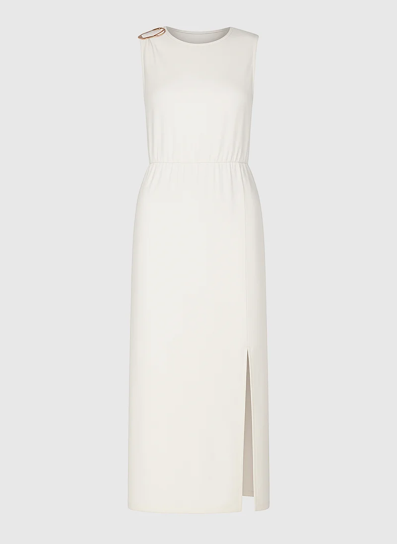 ROBE MIDI MYSTRAL ecru