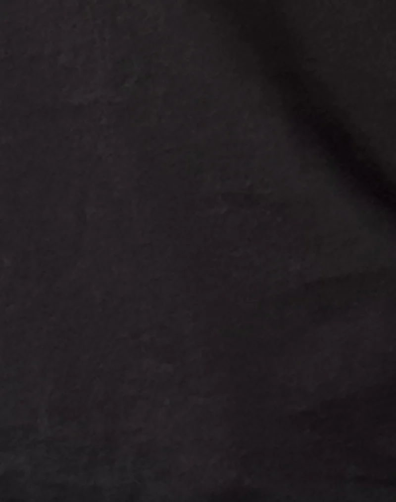 Clio Baggy Tee en jersey de tissu noir