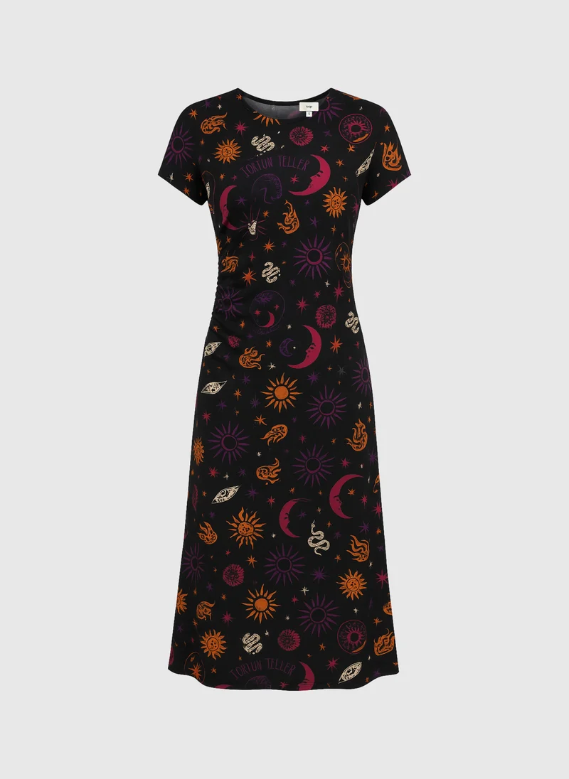 ROBE MIDI MALORA boheme noir