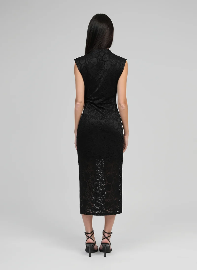 ROBE MIDI ELINOR noir