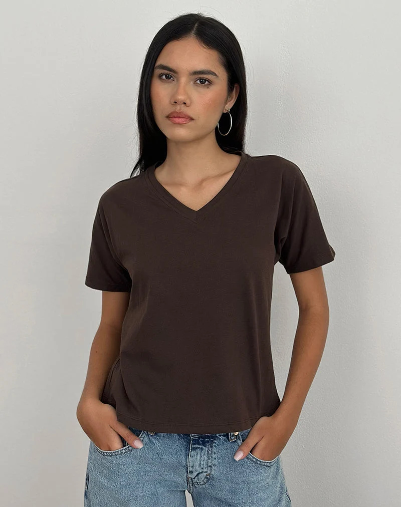 Top Viman en jersey chocolat