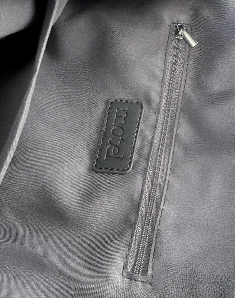 Sac hobo à paillettes en argent