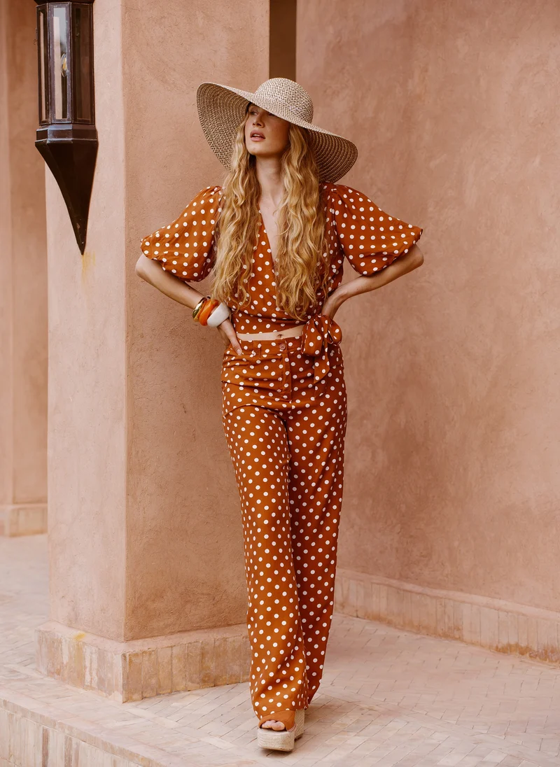 PANTALON PHOEBEE palinto caramel