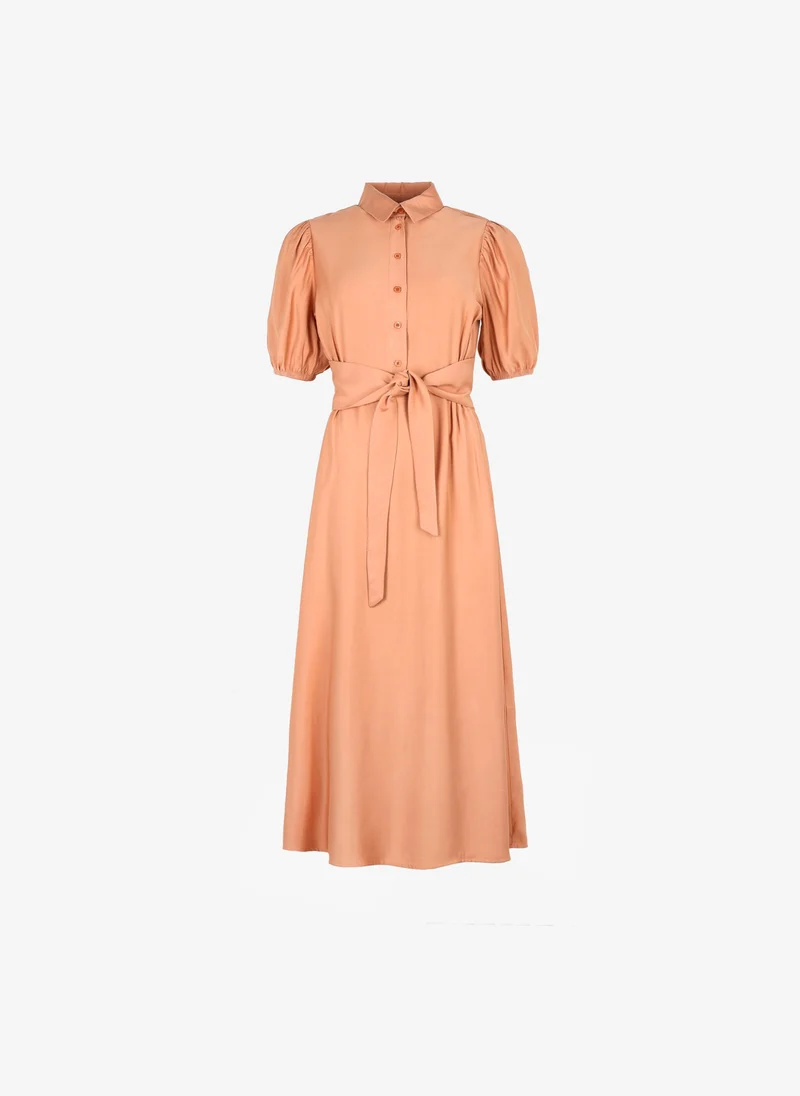 ROBE MIDI MALIDA terracotta