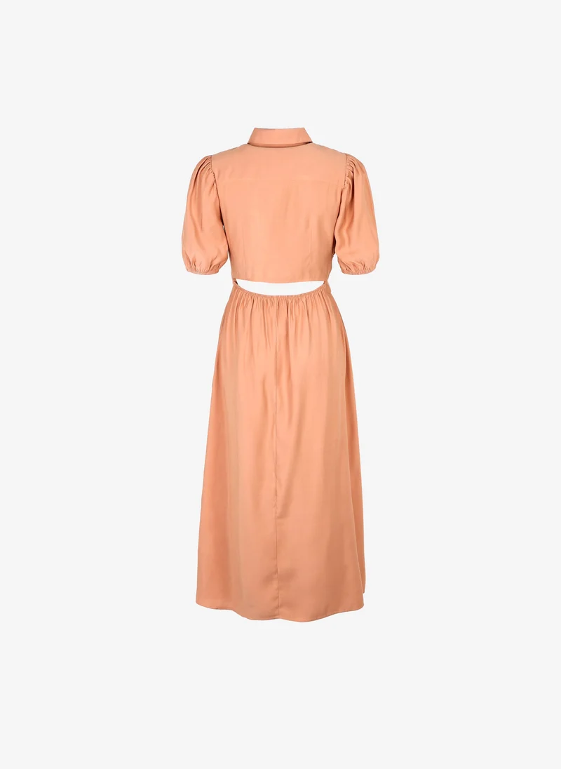ROBE MIDI MALIDA terracotta