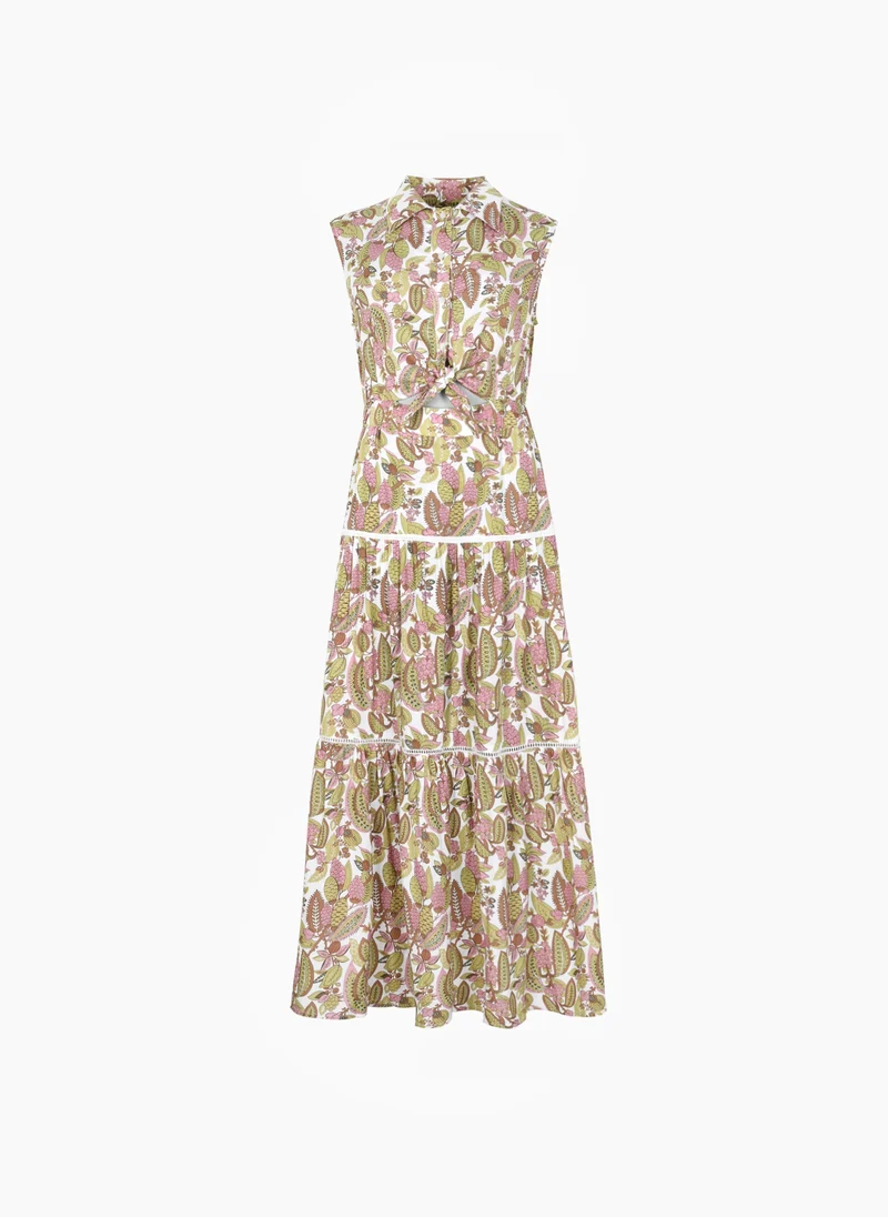 ROBE LONGUE OPAVIA ampelia tilleul