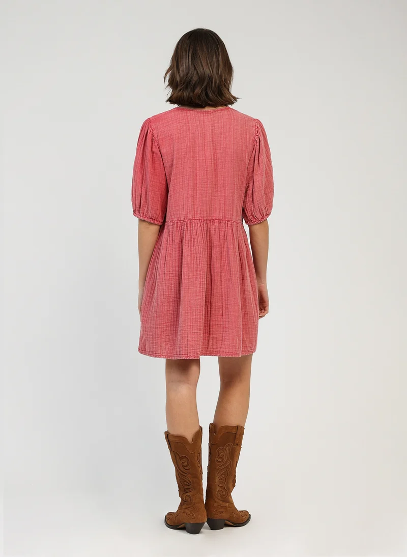 ROBE COURTE OLEONIA rose