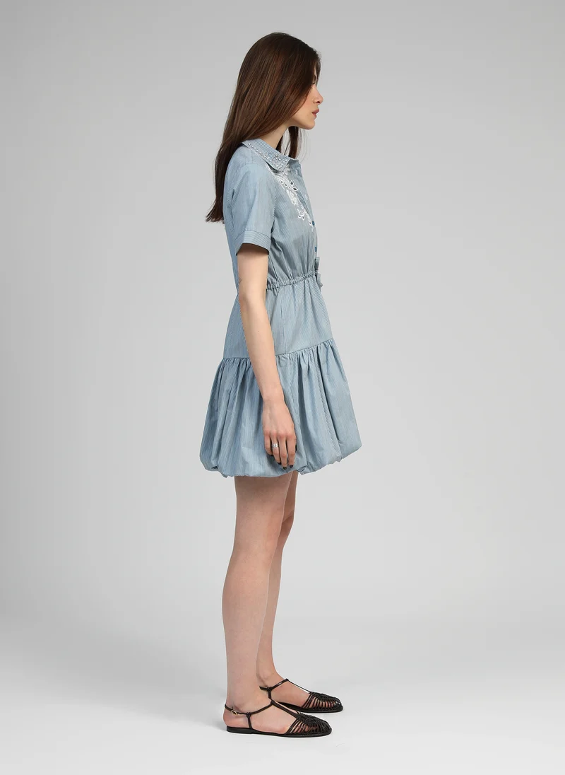 ROBE COURTE OASIA rayures
