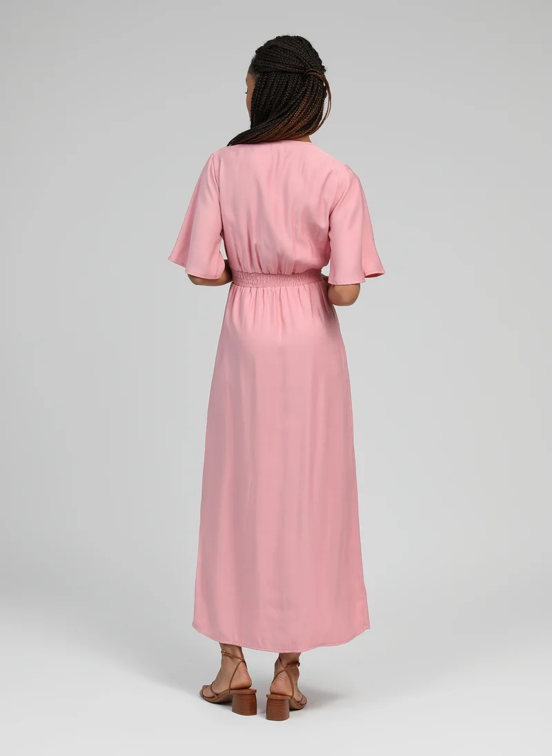 ROBE MIDI MESUN rose