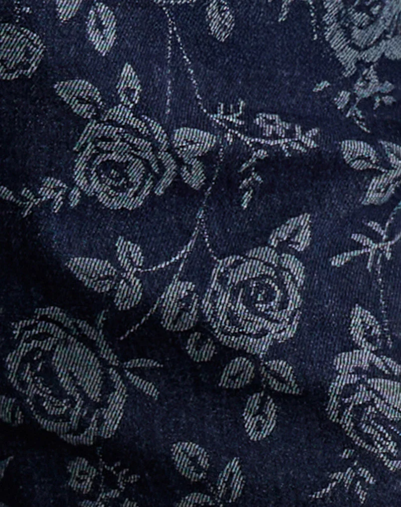 Short Morith en chambray Indigo Rose