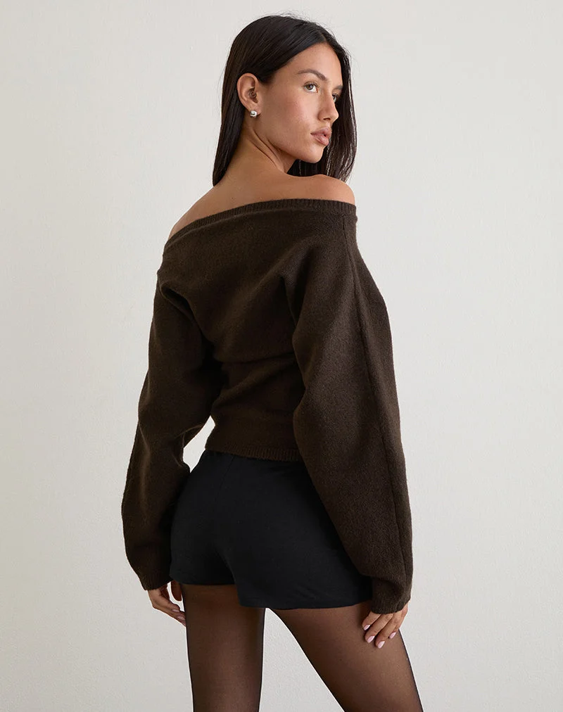 Pull Sikuna Bow en brun