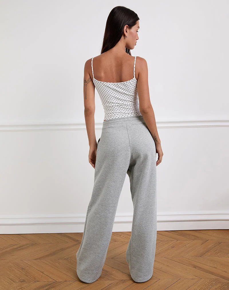 Pantalon de jogging ample en gris marron