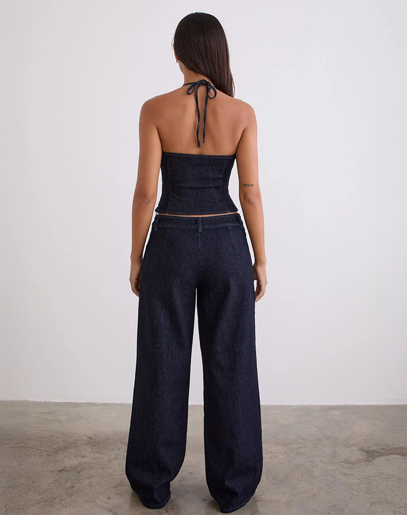 Pantalon Nuvia, Chambray Indigo