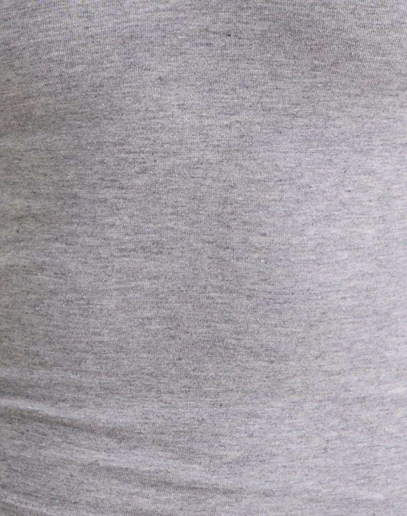 Pantalon à taille basse avec œillets Dorala en gris chiné