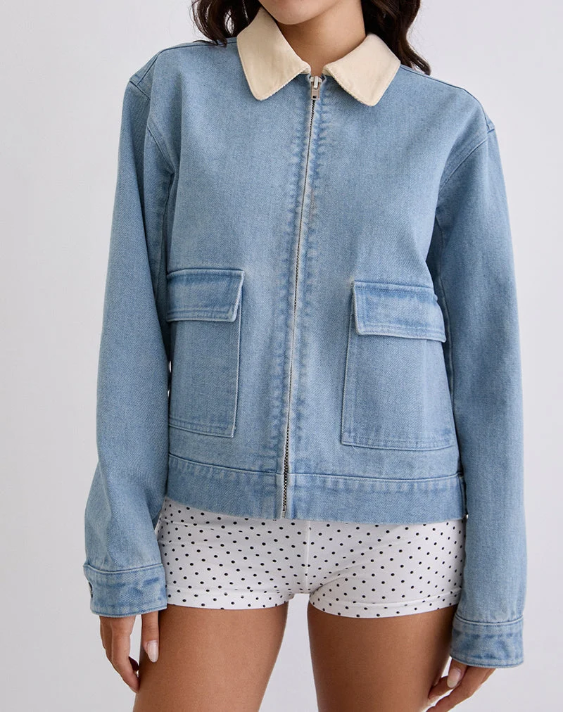 Veste Kahyun en denim Light Wash