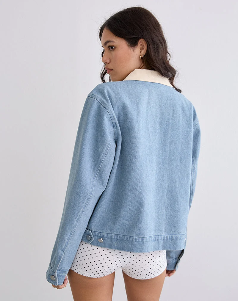 Veste Kahyun en denim Light Wash