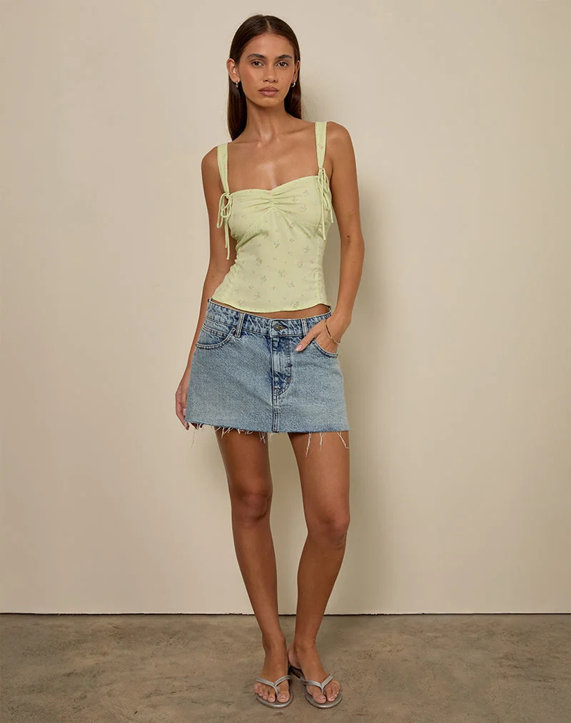 Top Tismia en Fun Ditsy Floral Lime