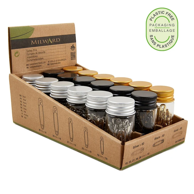 MILWARD | Épingles de sûreté assorties en acier