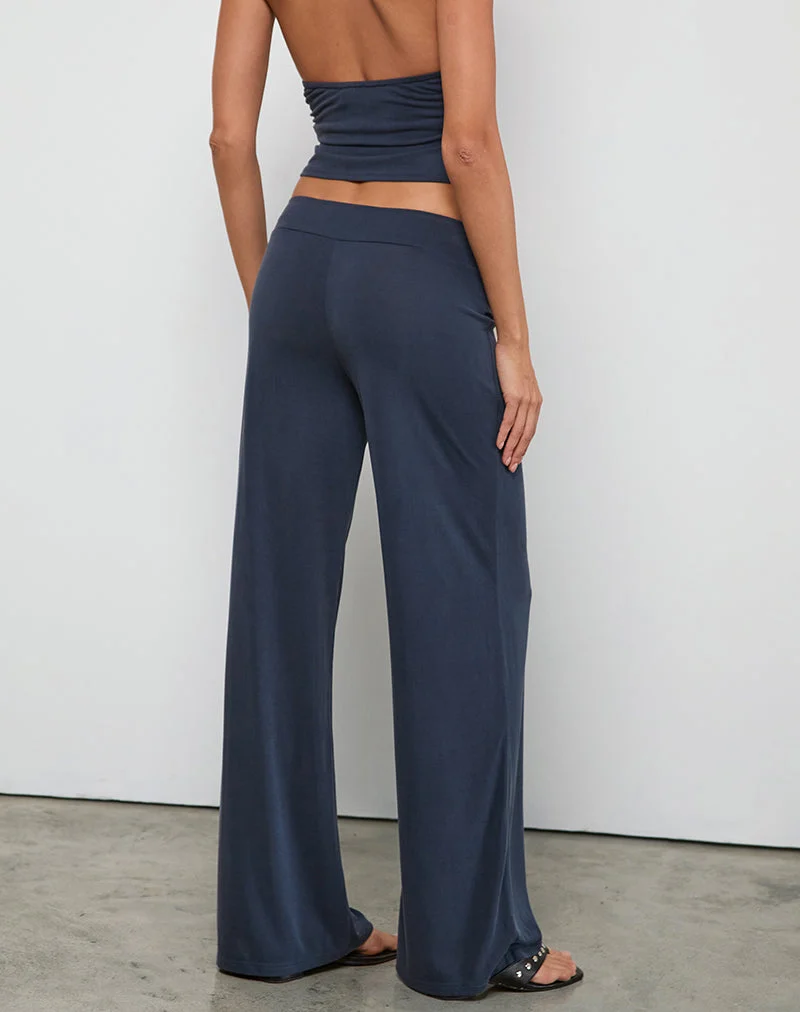 Pantalon Donata en Ocean Storm avec ceinture