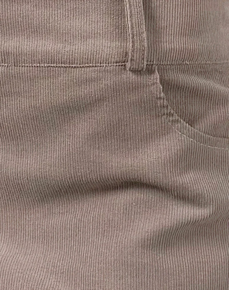 Jupe-short Mahito en Babycord Light Taupe