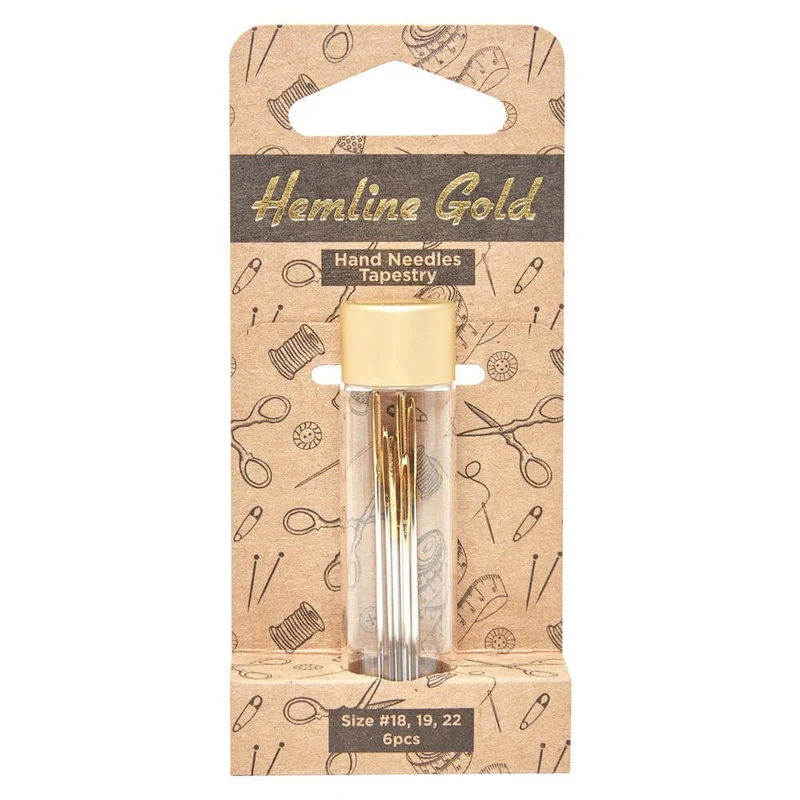 HEMLINE GOLD | Aiguilles à tapisserie à la main (Paquet de 6)