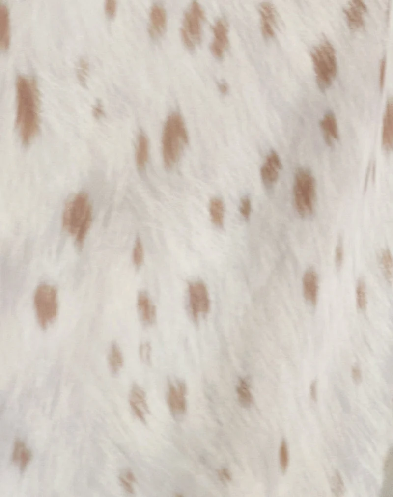 Chemisier oversize Seita, imprimé bambi ivoire