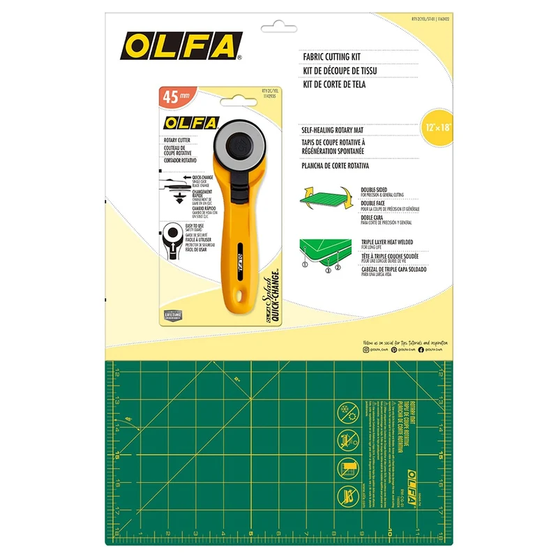 OLFA RTY-2CYEL/ST-01 | Ensemble pour couper le tissu