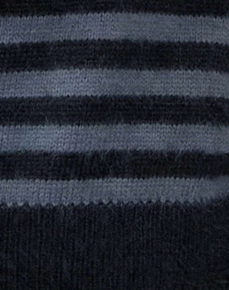 Pull Zuleika à rayures anthracite