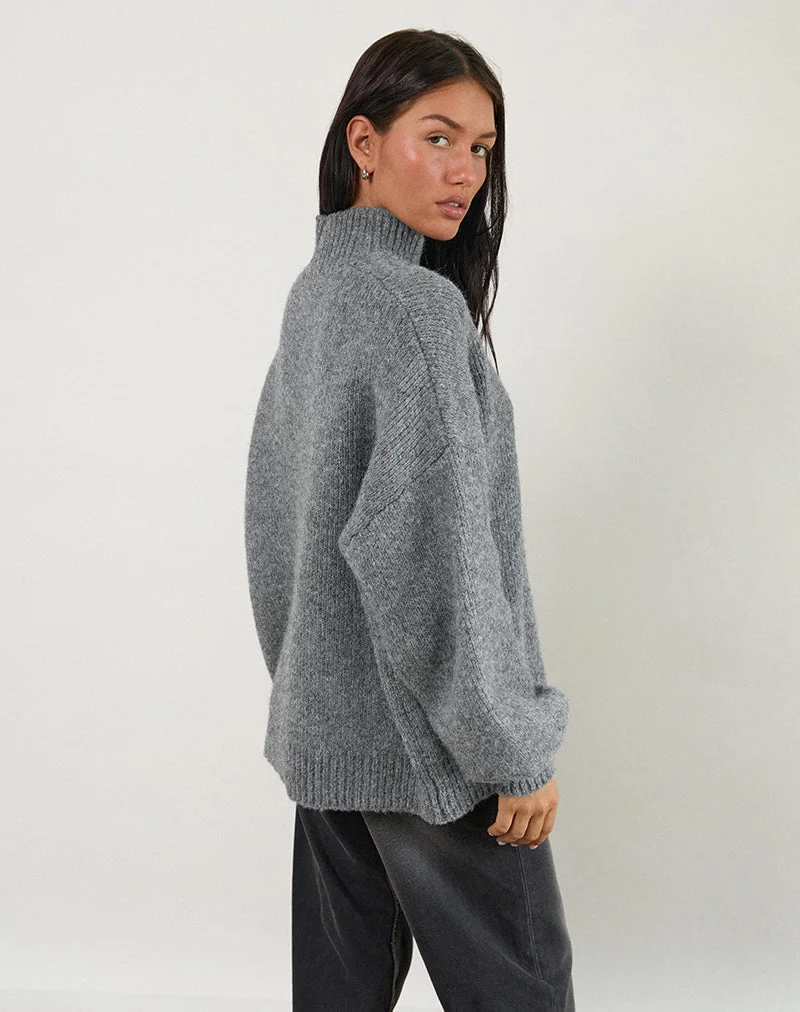 Pull oversize Amato en gris