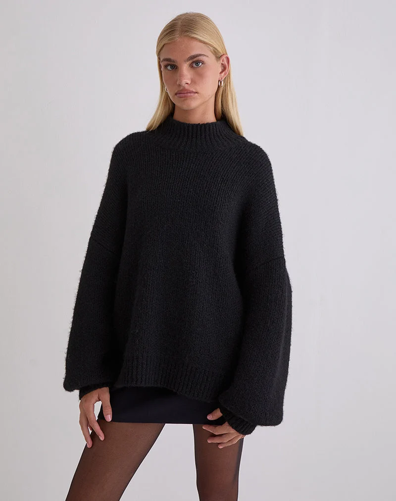 Pull oversize Amato en noir