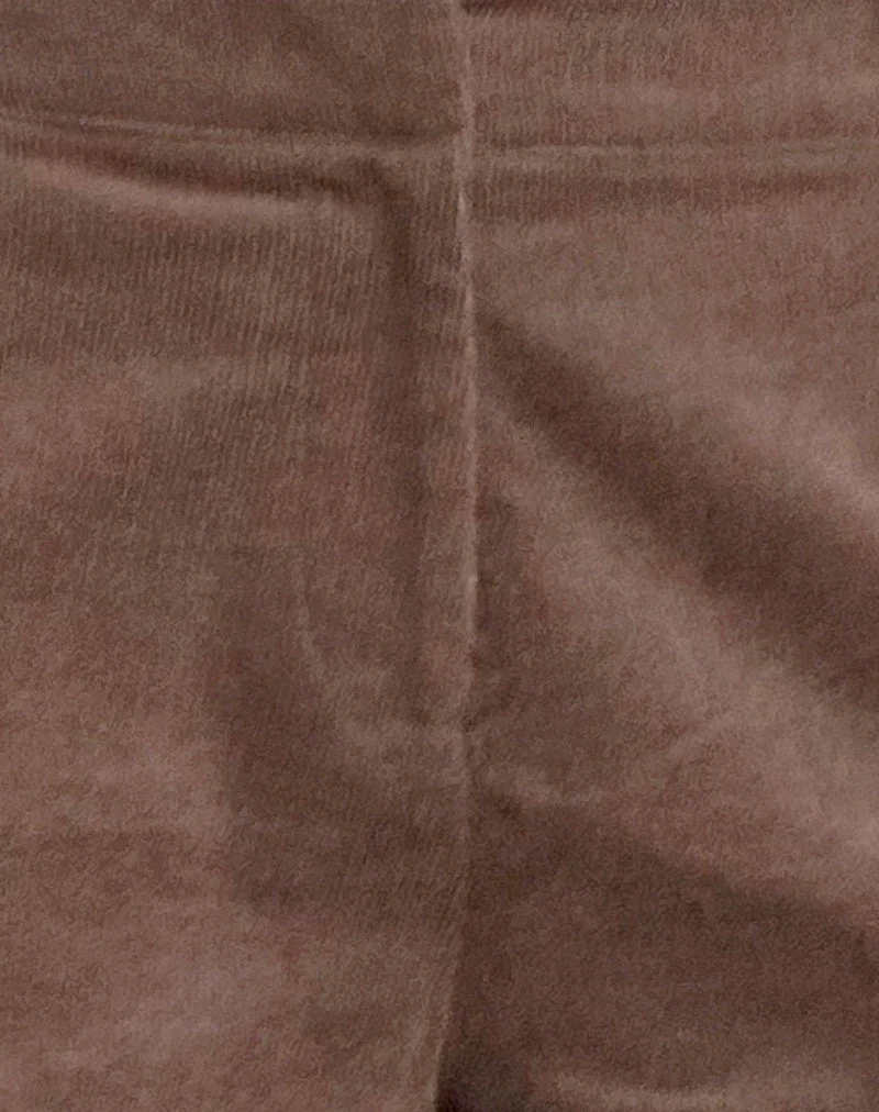 Short Wiluta en Babycord marron