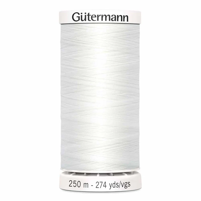Gütermann | Fil Tout Coudre | 250 m | #020 | Nu Blanc