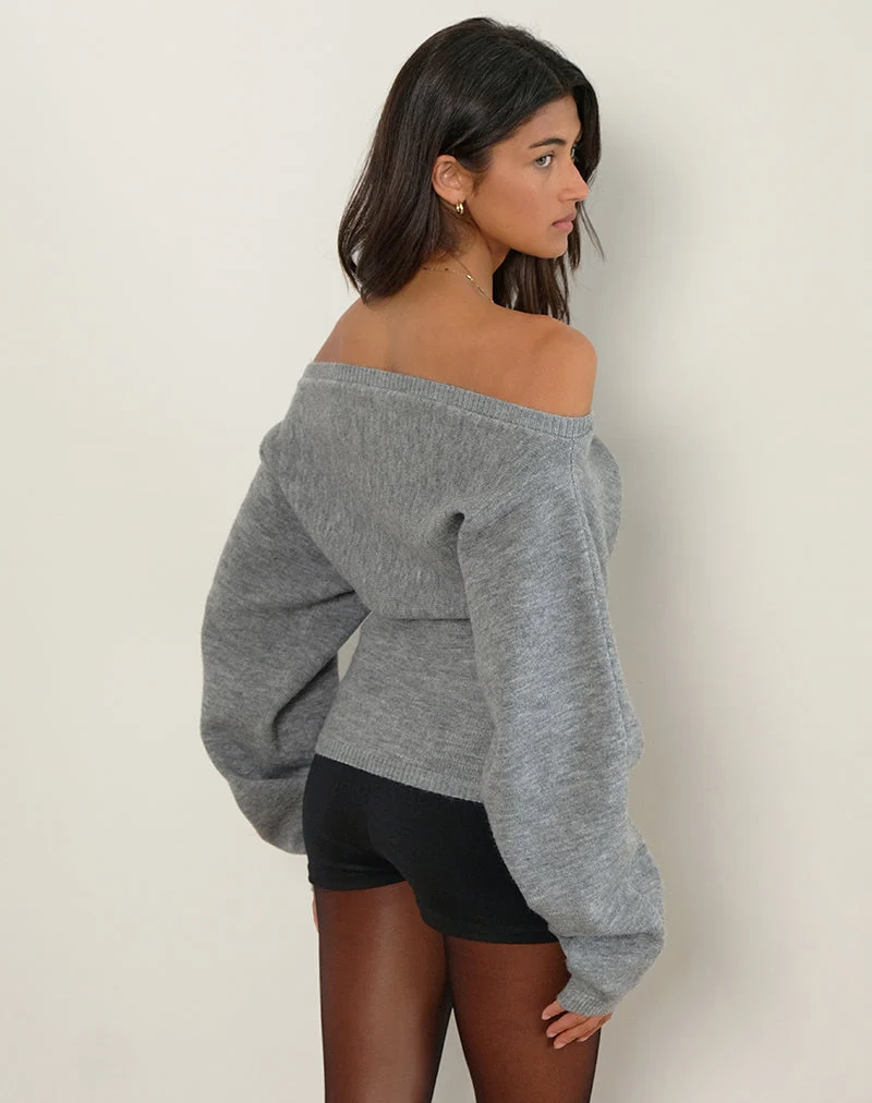 Pull Sikuna Bow en gris