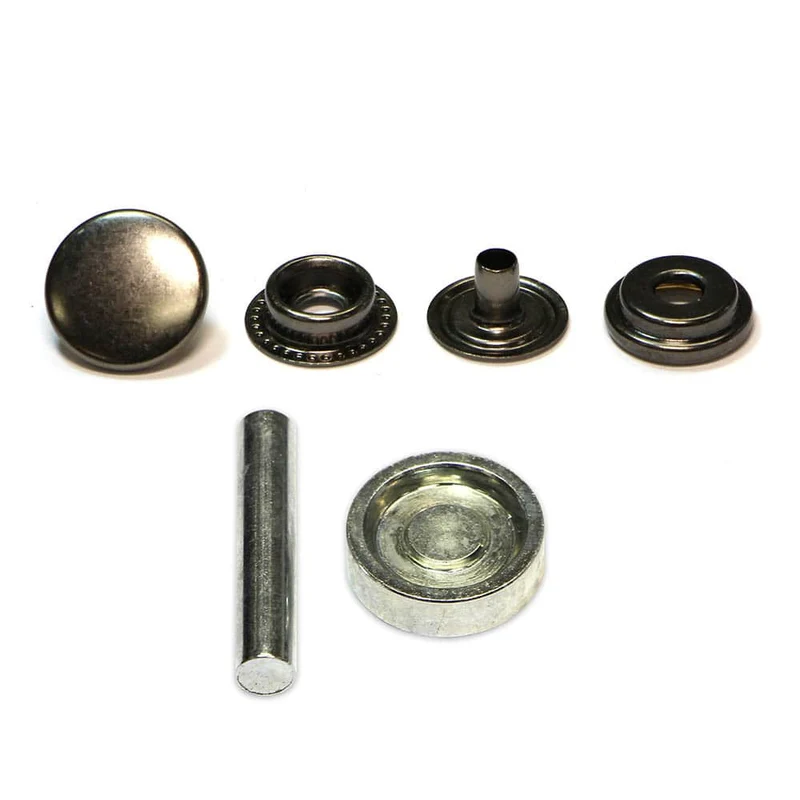 UNIQUE | Kit de boutons-pression robustes avec outil | 15 mm (5⁄8″)