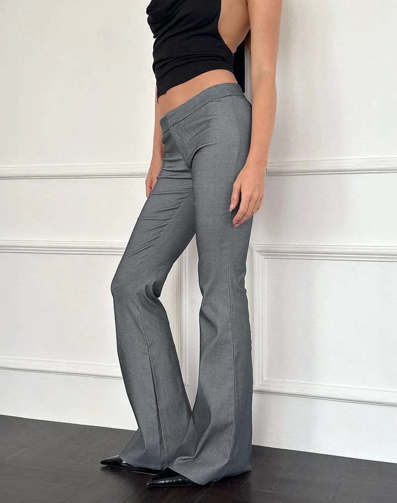 Pantalon évasé Malvinas en gris Tailoring