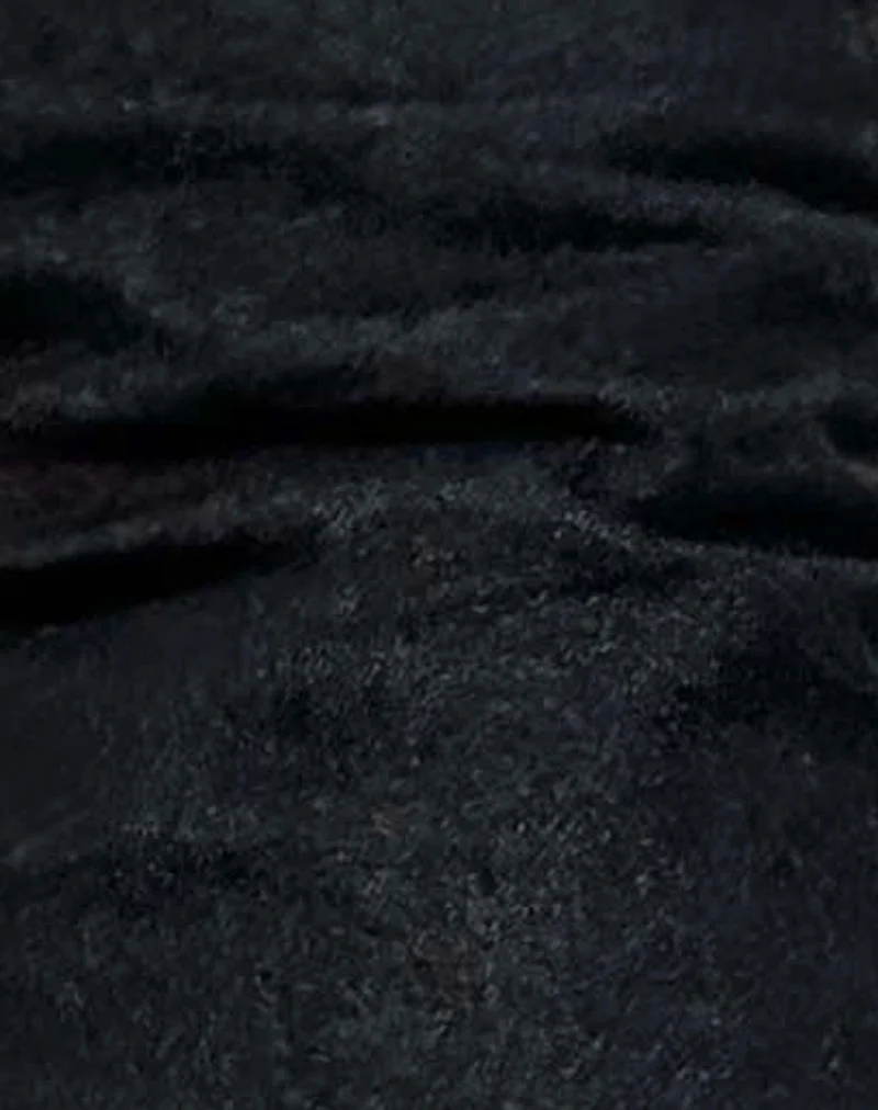 Jeans Awkward Parallel à taille moyenne, indigo