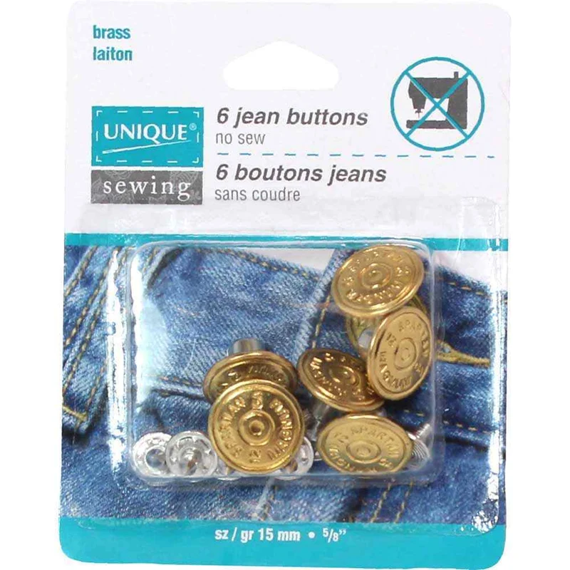 UNIQUE | Boutons à Jean Sans Couture | 15 mm