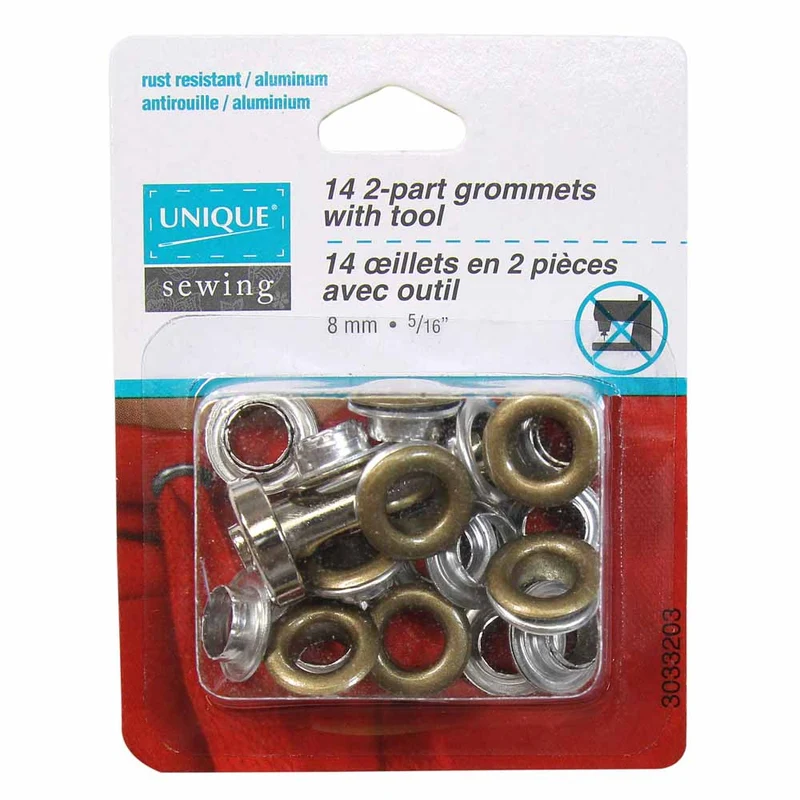 UNIQUE | Œillets avec outil | 8 mm (5/16″)
