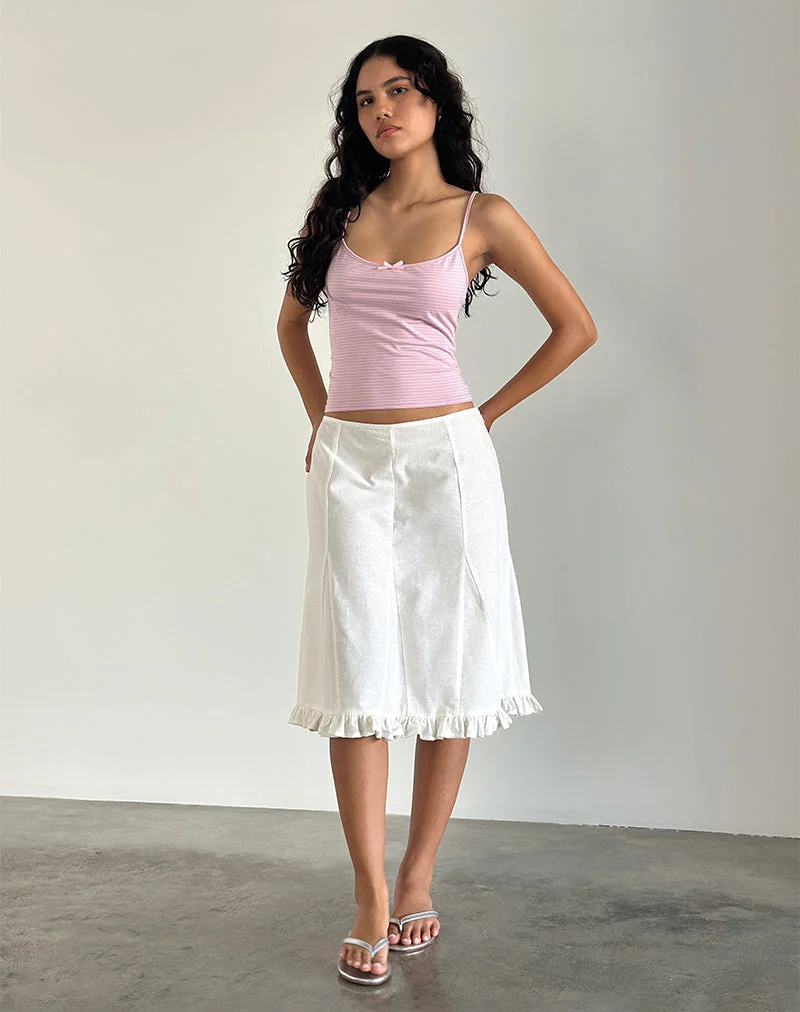 Barlyn Cami Top in Pink and Blue Stripe (Top Cami Barlyn à rayures roses et bleues)