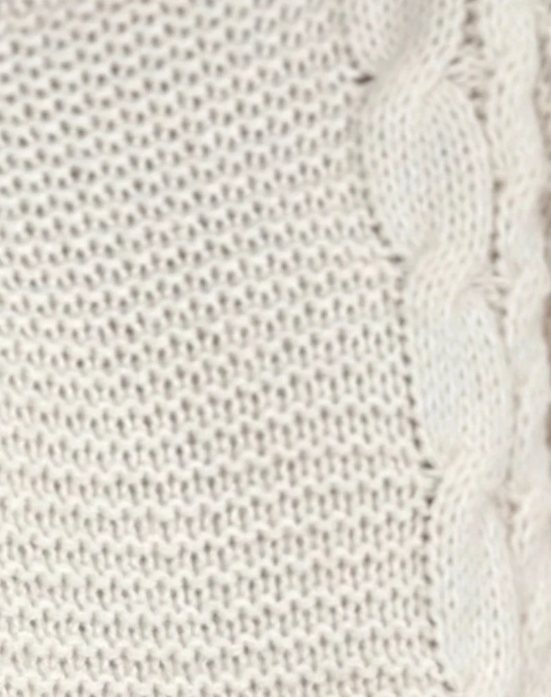 Pull Emarti en maille de luxe Ivoire