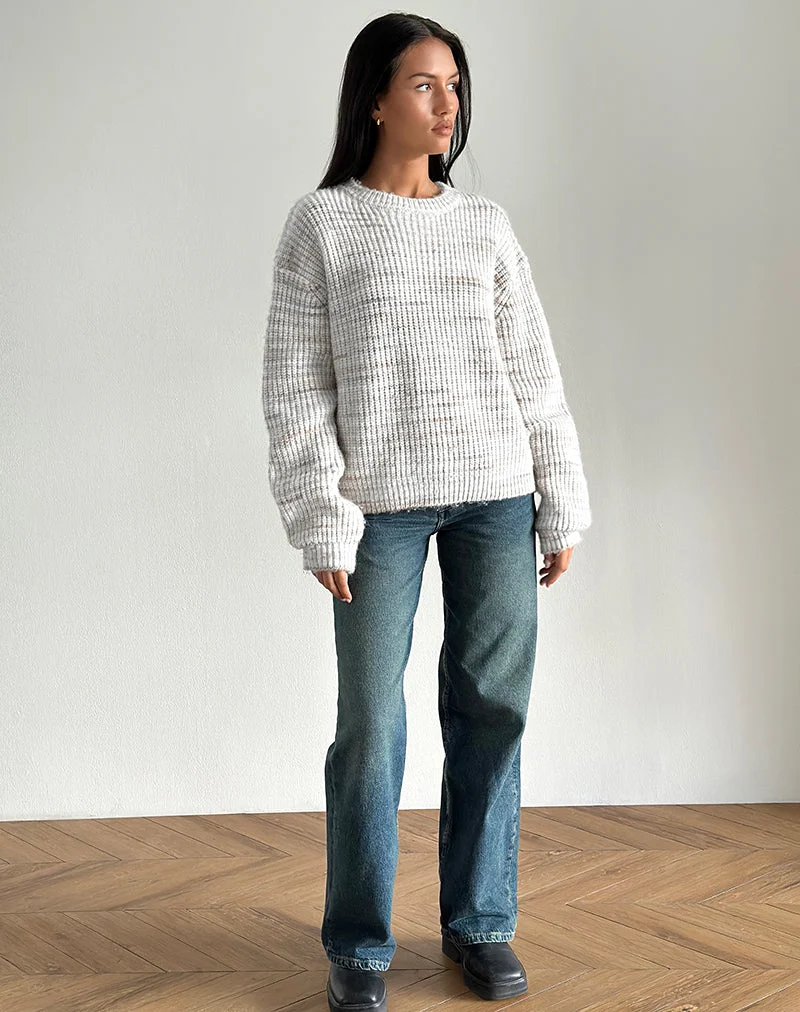 Pull Karu en tricot brossé neutre
